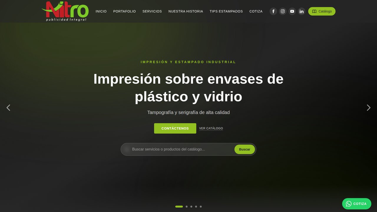 Nitro Publicidad — new homepage