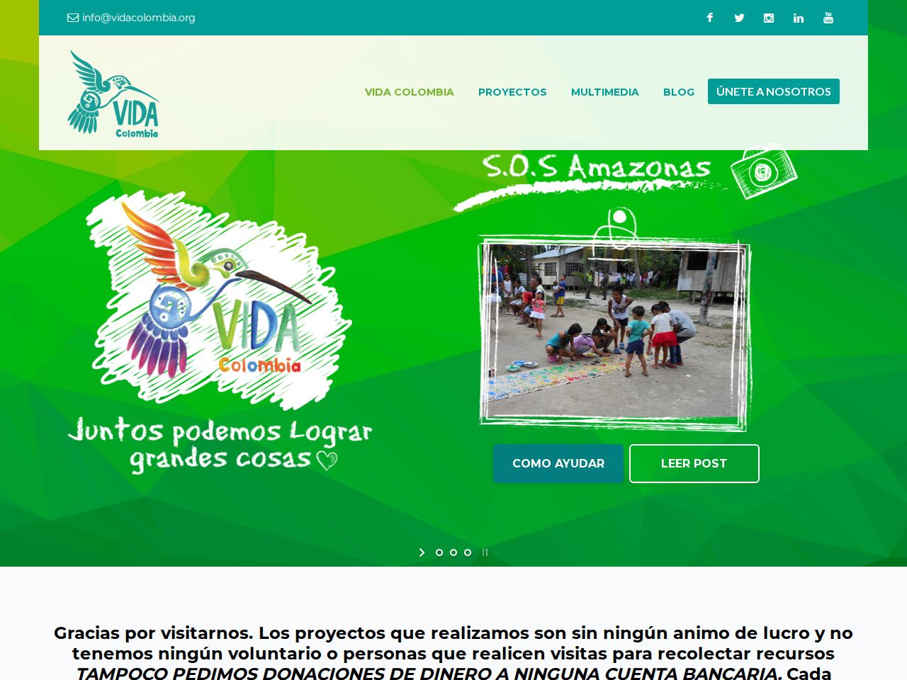 Vida Colombia — Association